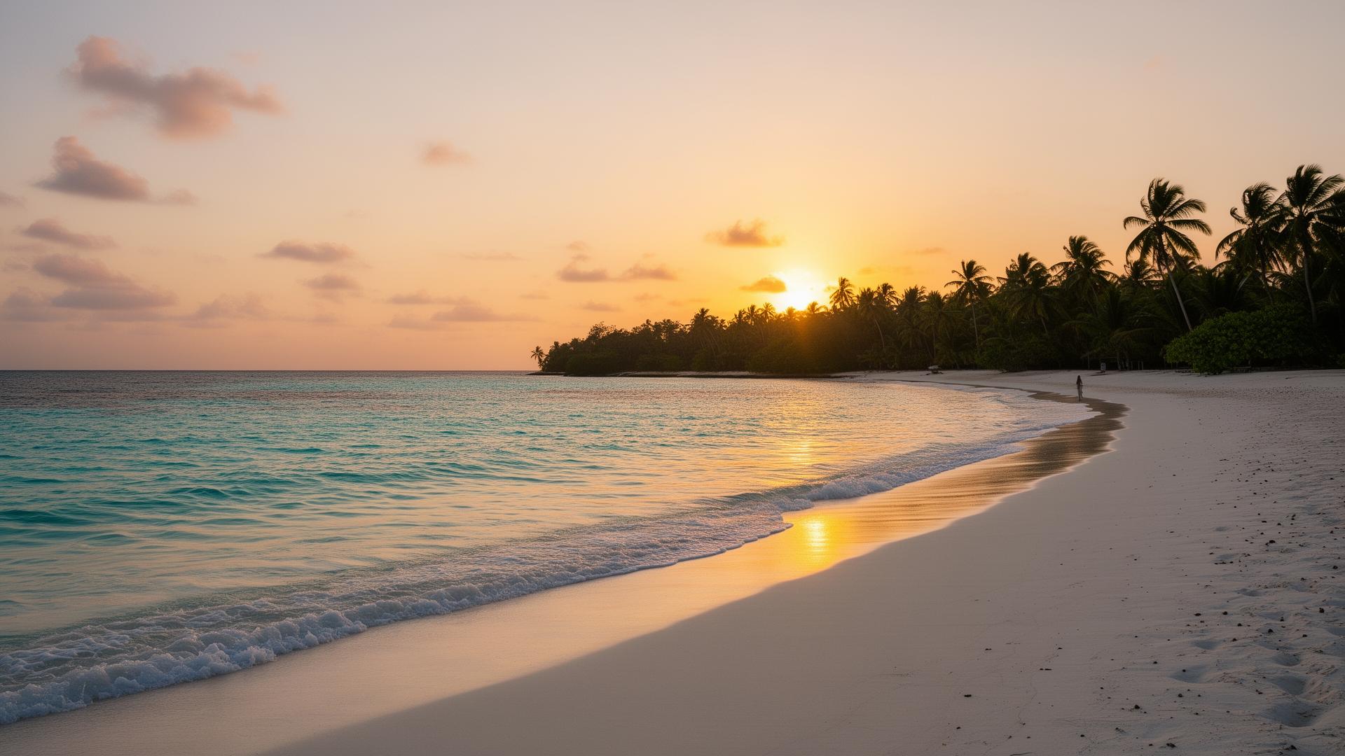 Playa al atardecer en Zanzíbar